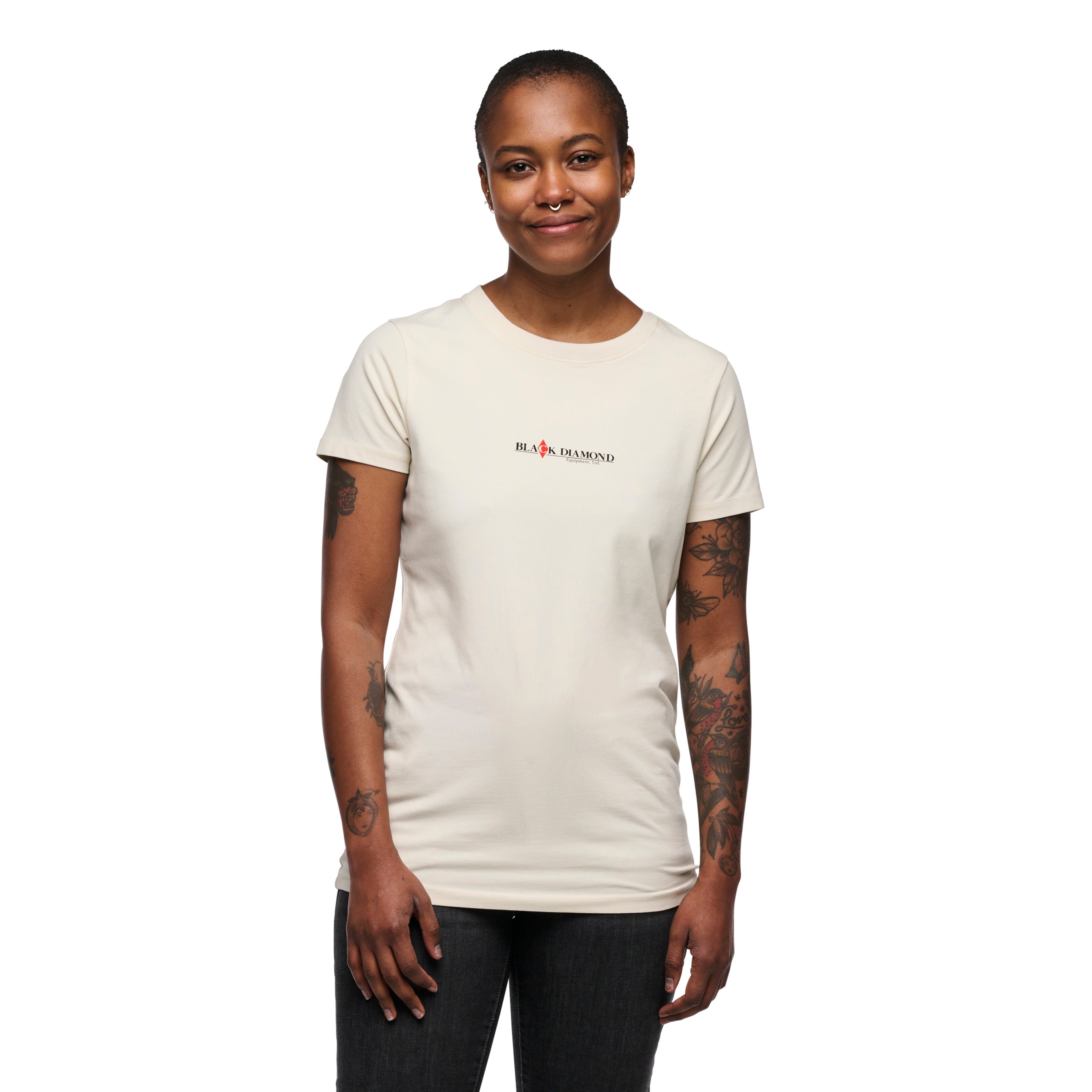 black-diamond-women-s-heritage-wordmark-tee-2nds-t-shirt-coton-bio-femme image 1