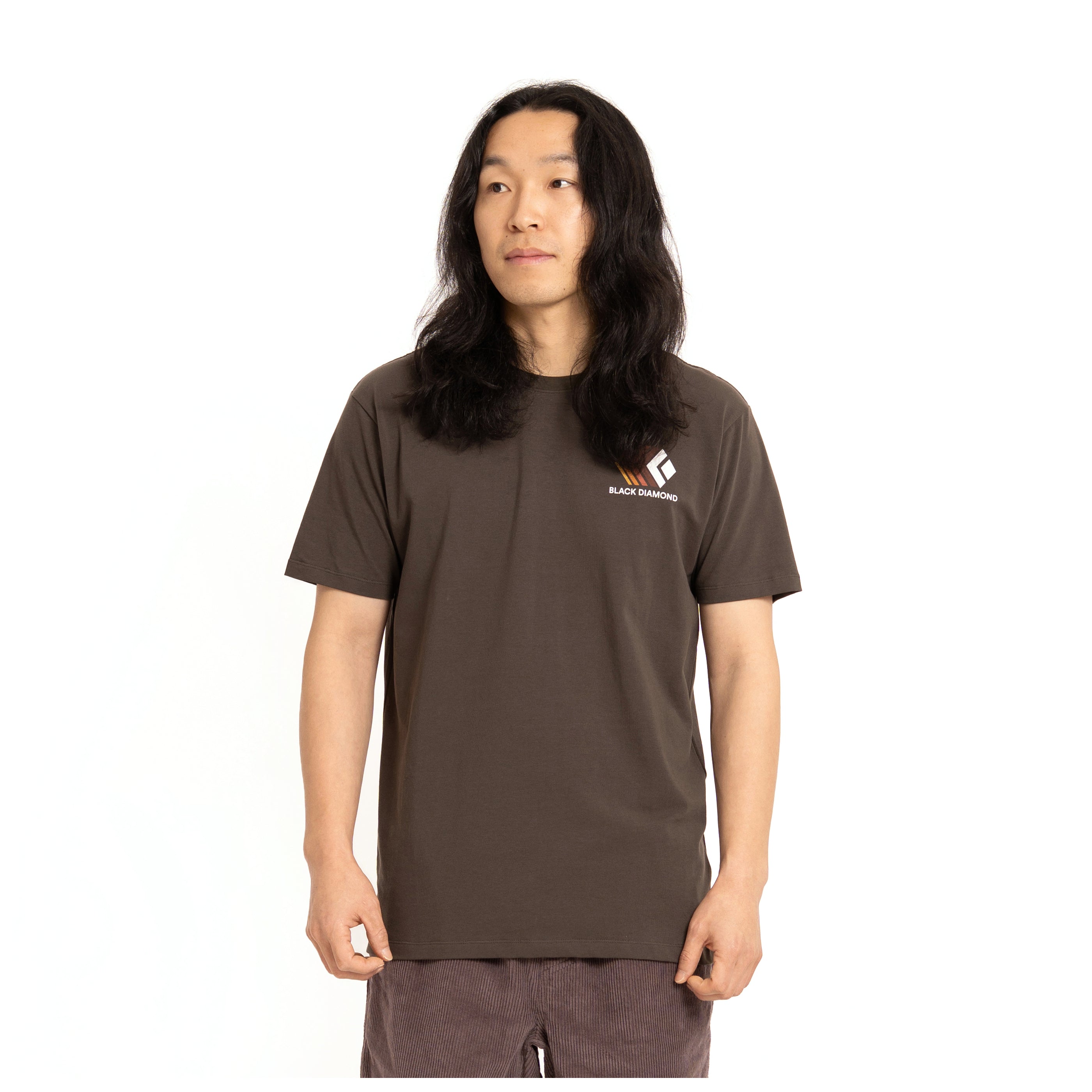 black-diamond-faded-t-shirt-manches-courtes-homme-2nds-coton-bio image 1