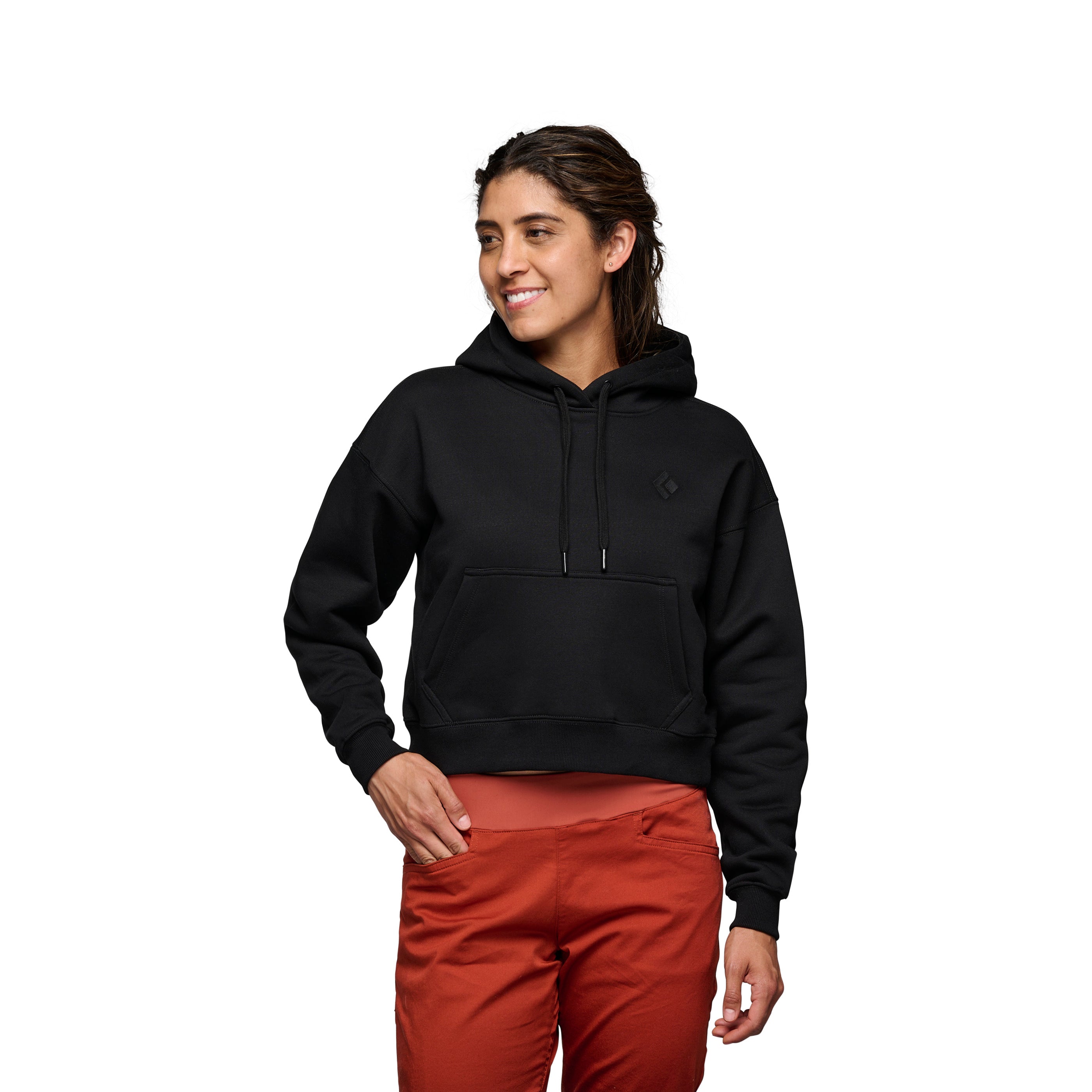 black-diamond-women-s-crop-pullover-hoody-sweat-femme image 1