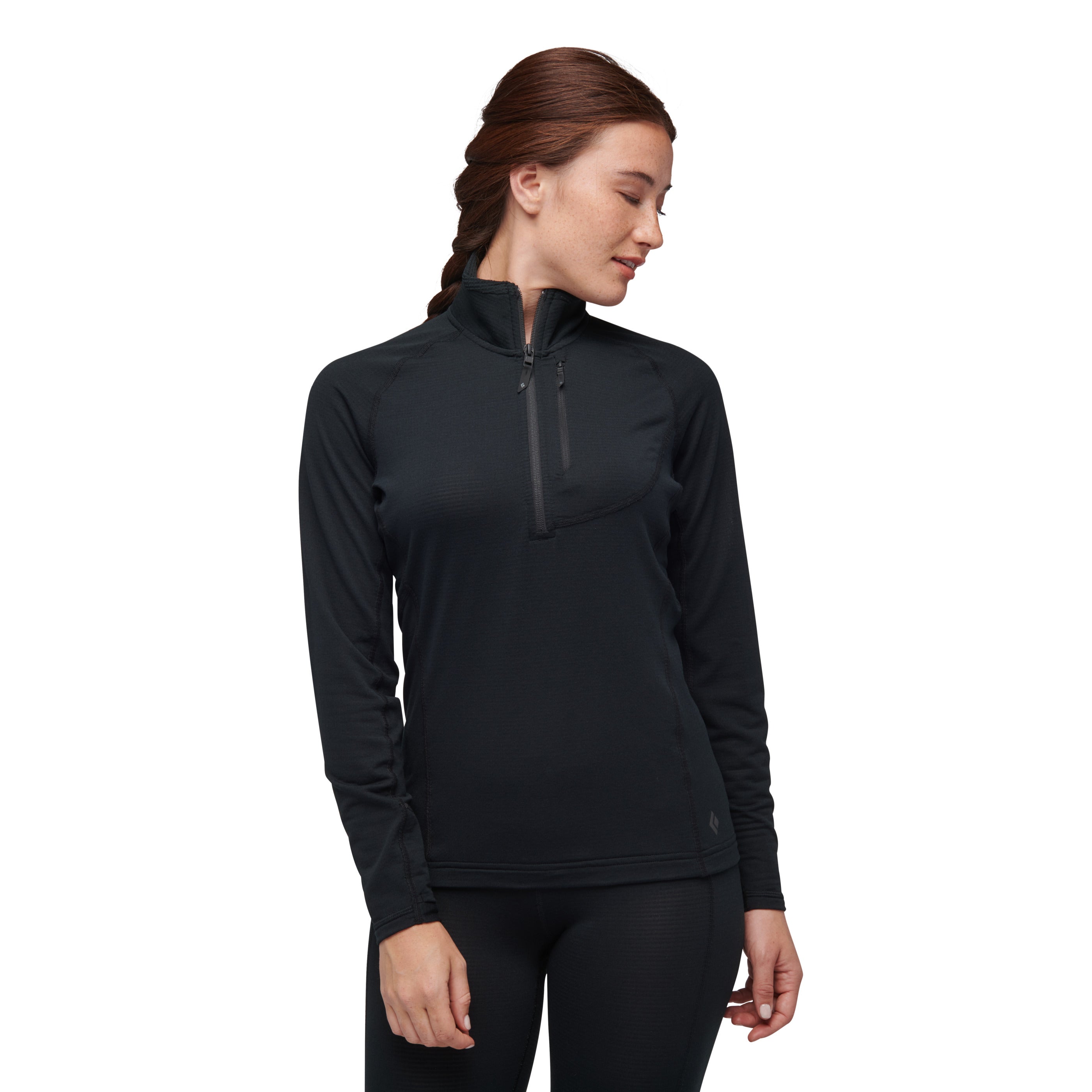 black-diamond-coefficient-lt-quarter-zip-pullover-femme image 1