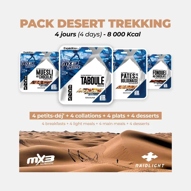 raidlight-pack-4-jours-d-sert-8000-kcal-mx3-nutrition image 1