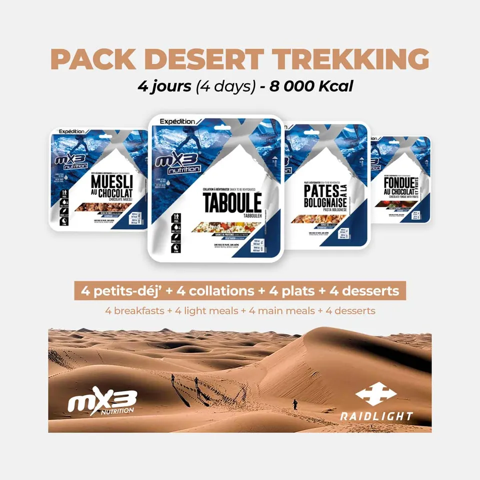 raidlight-pack-4-jours-d-sert-8000-kcal-mx3-nutrition image 1