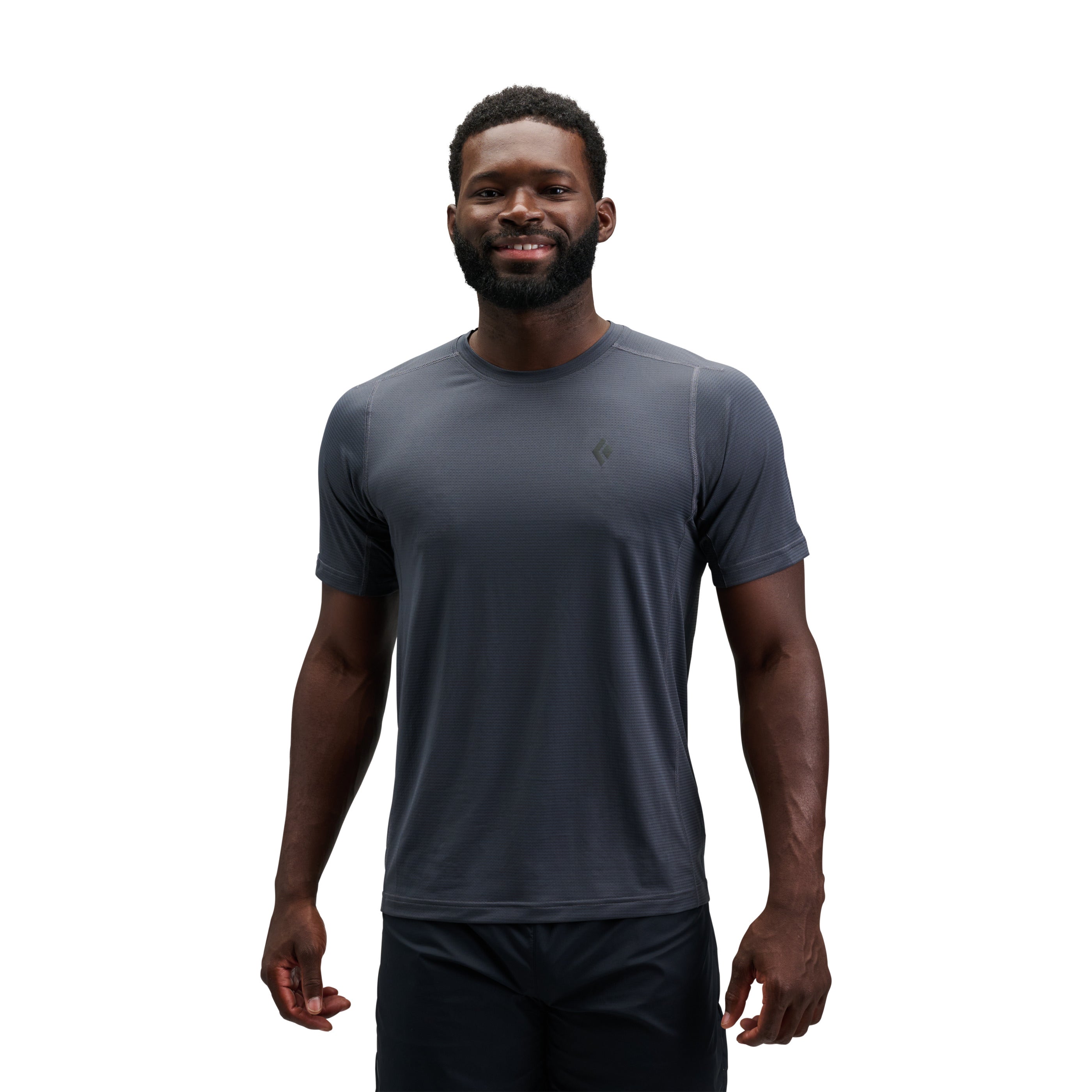 black-diamond-distance-tee-manches-courtes-homme-t-shirt-trail-respirant image 1