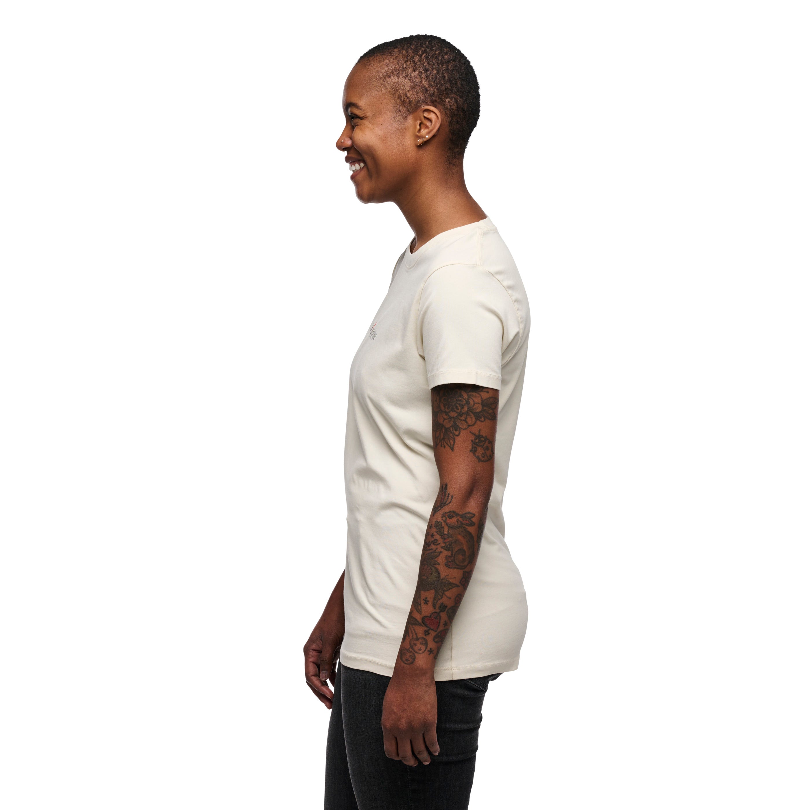black-diamond-women-s-heritage-wordmark-tee-2nds-t-shirt-coton-bio-femme image 3