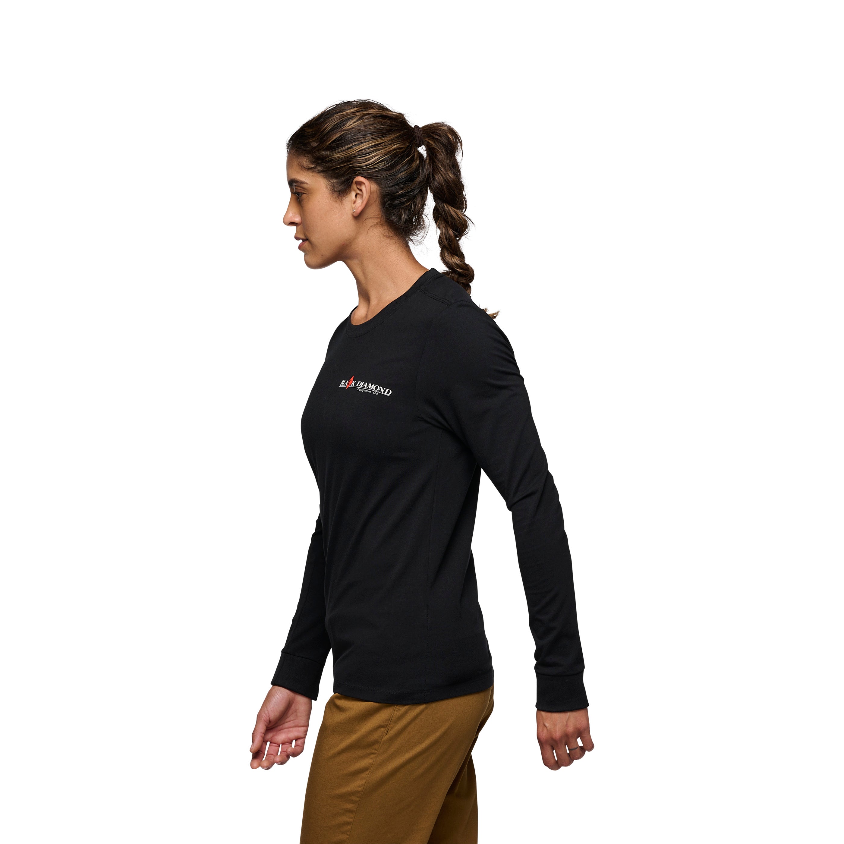 black-diamond-women-s-heritage-wordmark-t-shirt-manches-longues-femme image 2