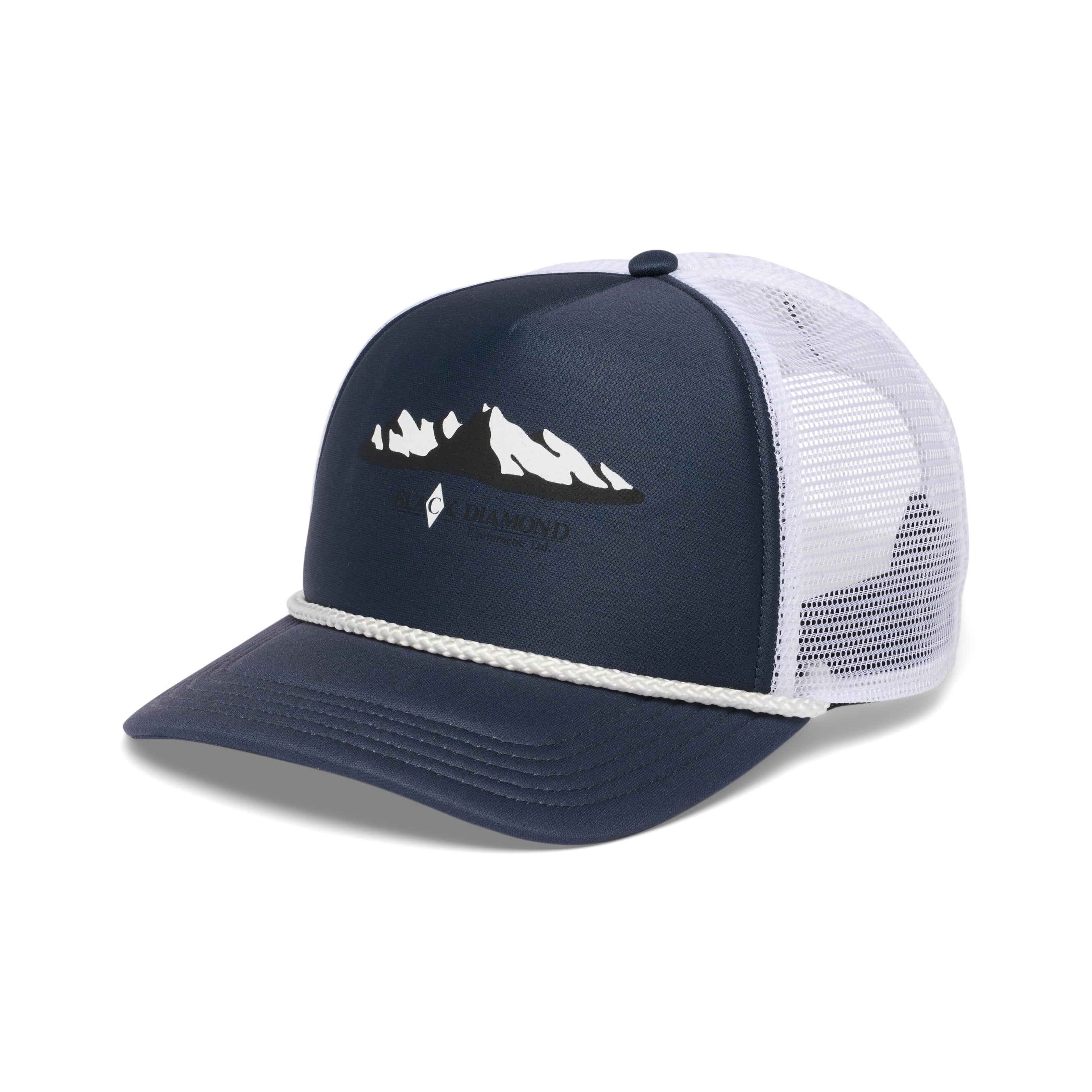 black-diamond-flat-bill-trucker-hat-casquette-trucker-visi-re-plate image 3