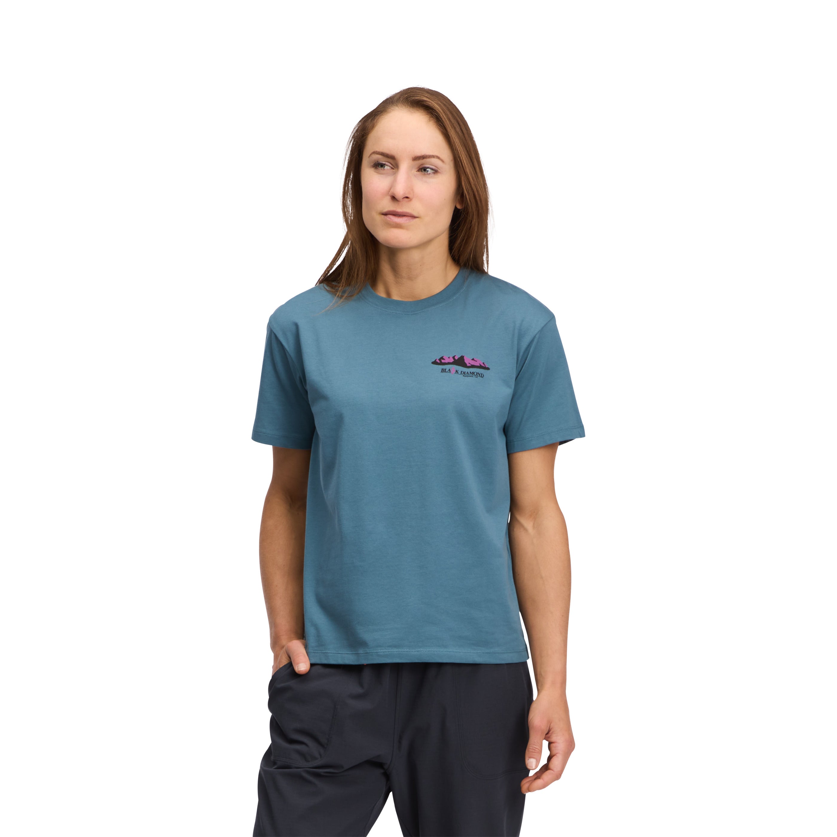 black-diamond-mountainscape-t-shirt-manches-courtes-femme image 1